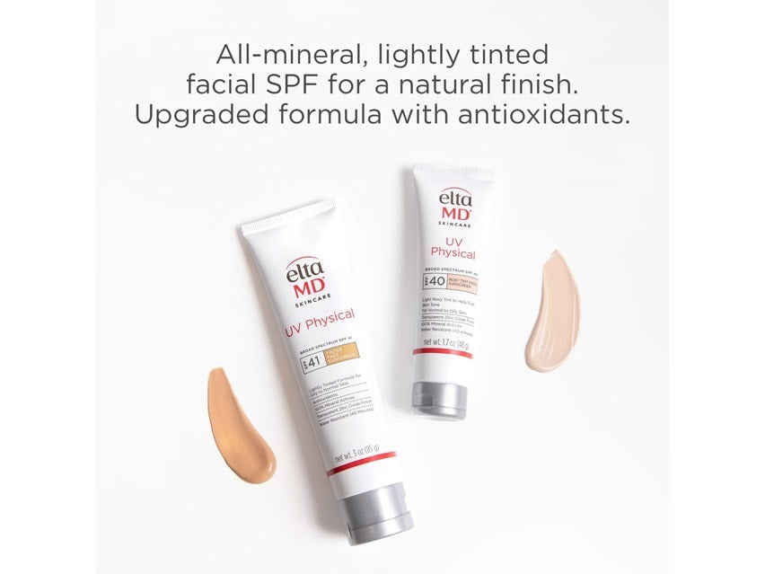 EltaMD UV Physical Broad Spectrum SPF 41 Lightly Tinted Mineral Sunscreen
