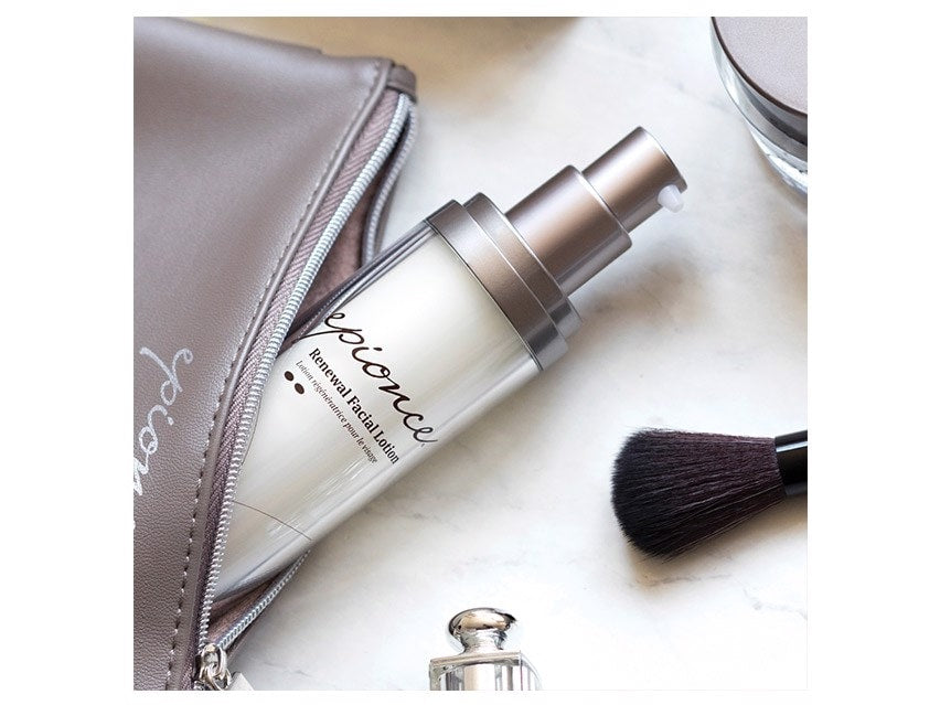 Epionce Renewal Facial Lotion coming out of a bag