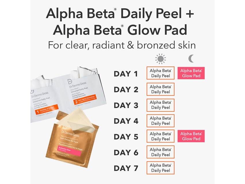 Dr. Dennis Gross Skincare Alpha Beta® Glow Pad Self-Tanner for Face - Intense Glow