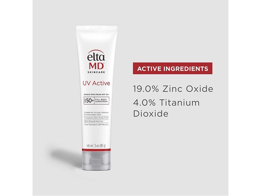 EltaMD UV Active Broad Spectrum SPF 50+ Mineral Full Body Sunscreen - 3.0 fl oz