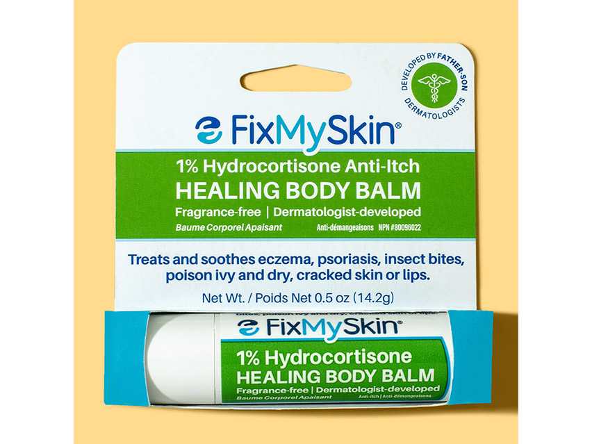 FixMySkin 1% Hydrocortisone Healing Body Balm – Fragrance-Free