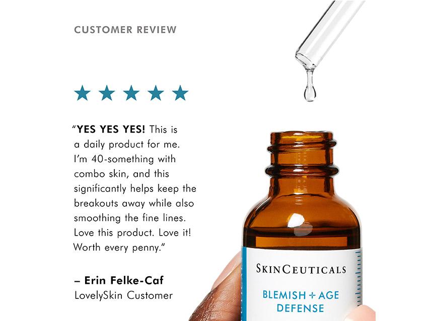 Customer review of SkinCeuticals Blemish + Age Defense Salicylic Acid Serum