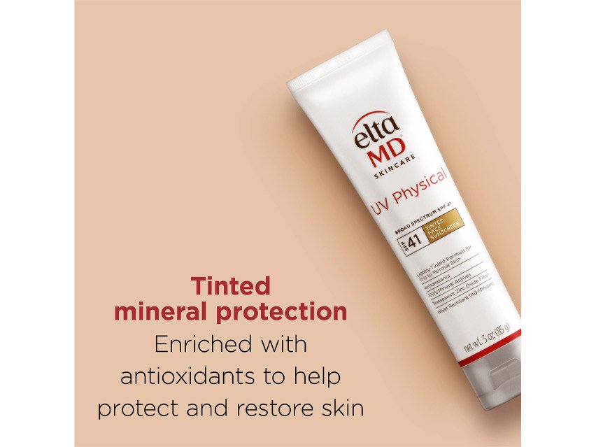 EltaMD UV Physical Broad Spectrum SPF 41 Lightly Tinted Mineral Sunscreen