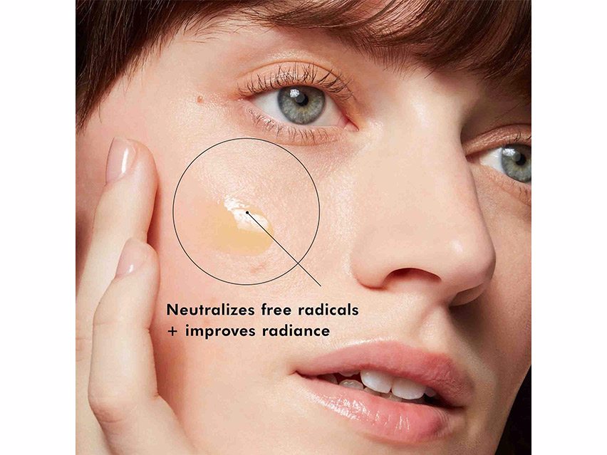 Infographic of SkinCeuticals Resveratrol B E Antioxidant Night Concentrate Treatment showing the benefits of it